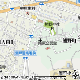 愛知県瀬戸市熊野町90周辺の地図