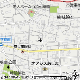 愛知県名古屋市北区楠味鋺4丁目140周辺の地図