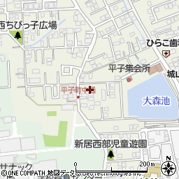 愛知県尾張旭市平子町中通186-3周辺の地図