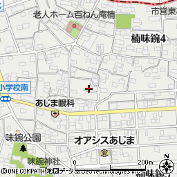 愛知県名古屋市北区楠味鋺4丁目134周辺の地図