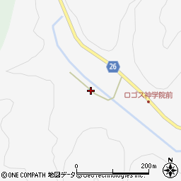 京都府京丹波町（船井郡）質美（西丸尾）周辺の地図