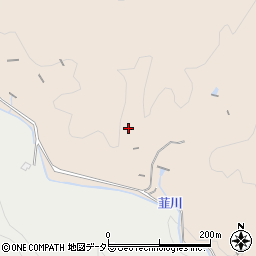 愛知県豊田市白川町川平周辺の地図