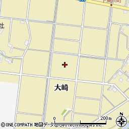 愛知県愛西市下東川町（大崎）周辺の地図