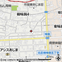 愛知県名古屋市北区楠味鋺4丁目1317周辺の地図