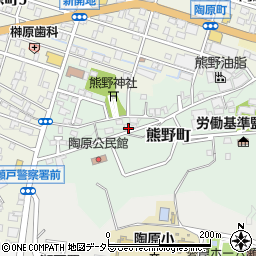 愛知県瀬戸市熊野町72周辺の地図