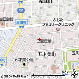 愛知県名古屋市西区五才美町135周辺の地図