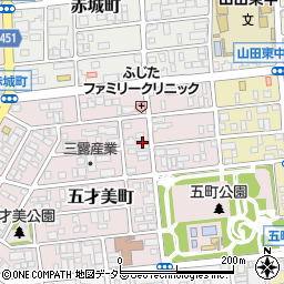 愛知県名古屋市西区五才美町117周辺の地図
