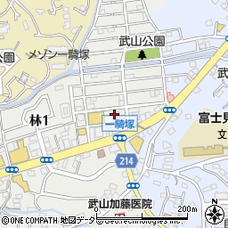日本キリスト教団武山教会周辺の地図