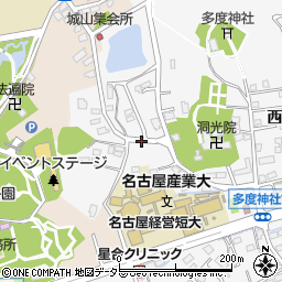 愛知県尾張旭市新居町山の田周辺の地図