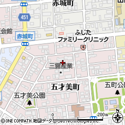 愛知県名古屋市西区五才美町137周辺の地図