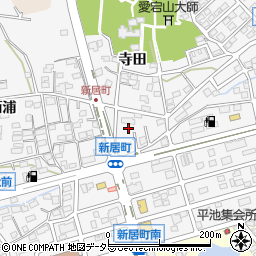 愛知県尾張旭市新居町周辺の地図