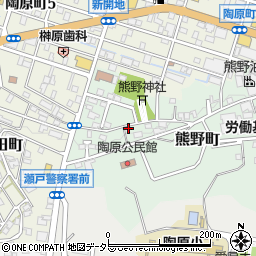 愛知県瀬戸市熊野町86周辺の地図
