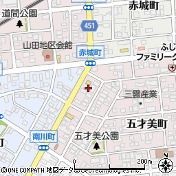 愛知県名古屋市西区五才美町16周辺の地図