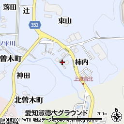 愛知県豊田市北曽木町柿内周辺の地図