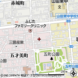 愛知県名古屋市西区五才美町255周辺の地図