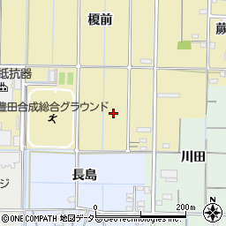 愛知県稲沢市北島町樽丸周辺の地図