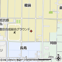 愛知県稲沢市北島町（樽丸）周辺の地図
