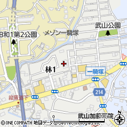 ＮＴＴ横須賀林独身寮周辺の地図