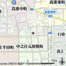 愛知県稲沢市中之庄元屋敷町11周辺の地図