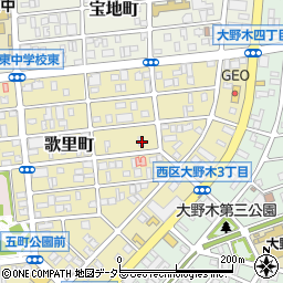 愛知県名古屋市西区歌里町272の地図 住所一覧検索 地図マピオン