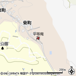 平等庵周辺の地図