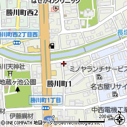 ベリーズホーエー勝川店周辺の地図