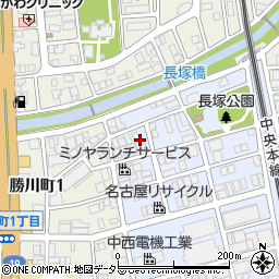 愛知県春日井市長塚町1丁目周辺の地図