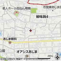 愛知県名古屋市北区楠味鋺4丁目1110-3周辺の地図