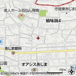愛知県名古屋市北区楠味鋺4丁目1110-2周辺の地図