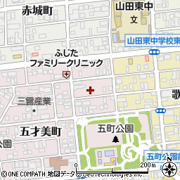 愛知県名古屋市西区五才美町254周辺の地図