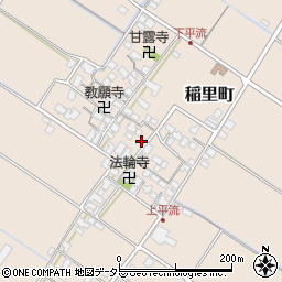 滋賀県彦根市稲里町1341-1周辺の地図