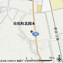 兵庫県丹波市市島町北岡本558周辺の地図