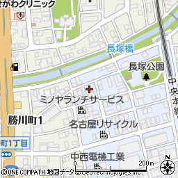 愛知県春日井市長塚町1丁目16周辺の地図