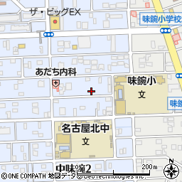 愛知県名古屋市北区中味鋺3丁目1015周辺の地図
