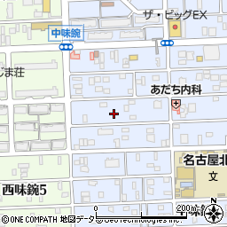 愛知県名古屋市北区中味鋺3丁目226周辺の地図