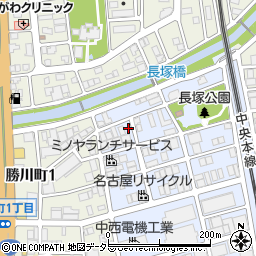 愛知県春日井市長塚町1丁目14周辺の地図