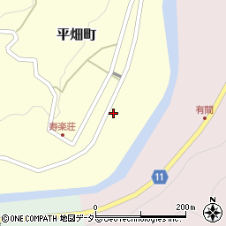 愛知県豊田市平畑町東田周辺の地図