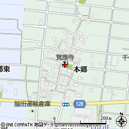 覚應寺周辺の地図