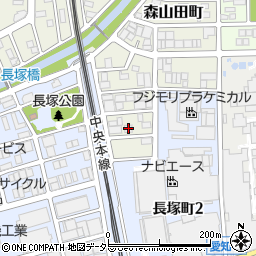 愛知県春日井市森山田町107周辺の地図