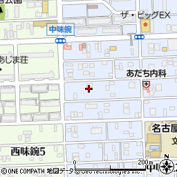 愛知県名古屋市北区中味鋺3丁目211周辺の地図