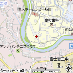 静岡県富士宮市泉町693周辺の地図