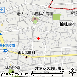 愛知県名古屋市北区楠味鋺4丁目203周辺の地図
