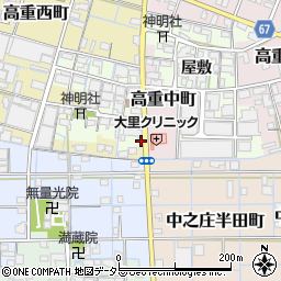 愛知県稲沢市高重町郷クロ6周辺の地図