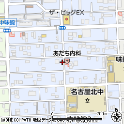 愛知県名古屋市北区中味鋺3丁目221-3周辺の地図