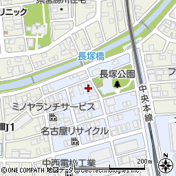 愛知県春日井市長塚町1丁目8周辺の地図