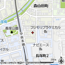 愛知県春日井市森山田町102周辺の地図