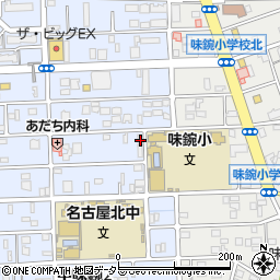 愛知県名古屋市北区中味鋺3丁目1011周辺の地図