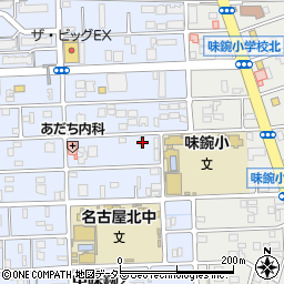愛知県名古屋市北区中味鋺3丁目1009周辺の地図