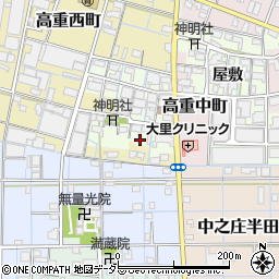 愛知県稲沢市高重町郷クロ196周辺の地図
