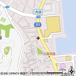 浦賀警察署久里浜海岸交番周辺の地図